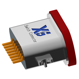 XB-TYPE C 8P-8 USB type C 8P fraisage 1.2 femelle étanche l = 6.7mm (avec tôle d'acier) (boîtier en alliage de zinc)